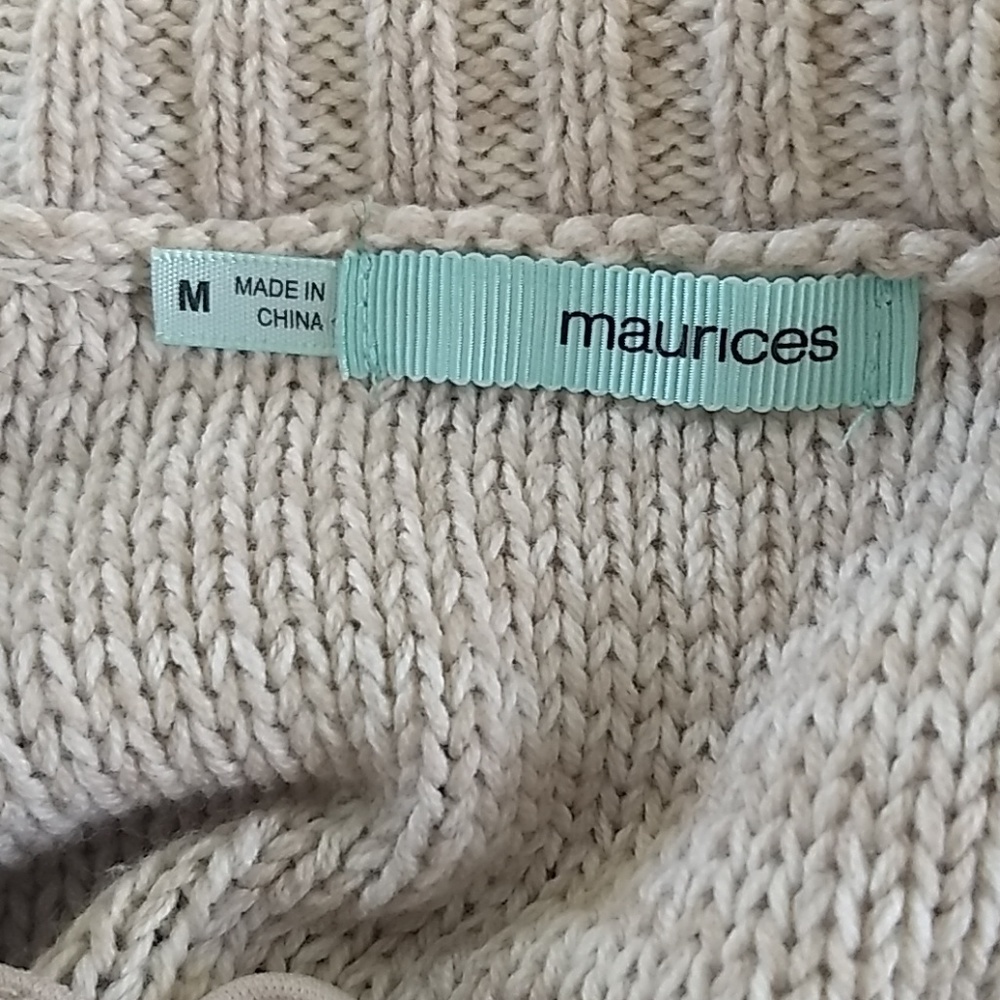 Maurices Aztec Cowl Neck Sweater Dress, Medium - Picture 6 of 8